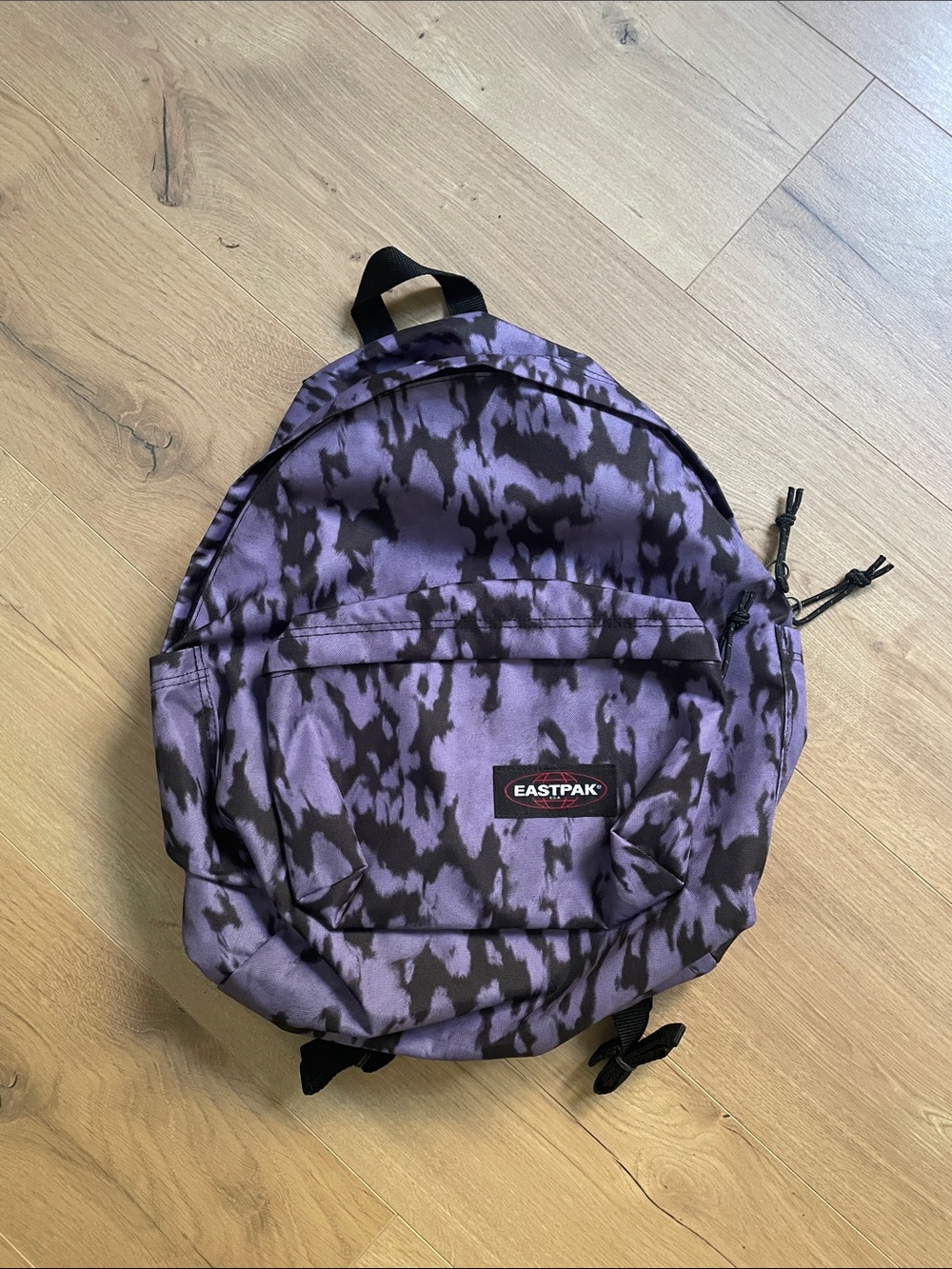 Eastpak Purple and Black Camouflage-Pattern Backpack